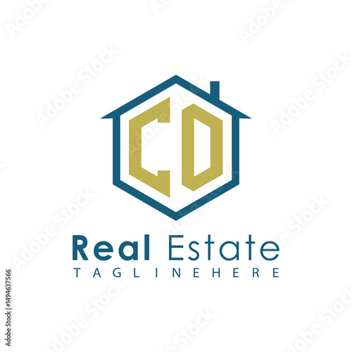 Modern Real Estate Logo – House, Apartment, Building, Architecture, Construction, Property Investment, Corporate Branding Design
