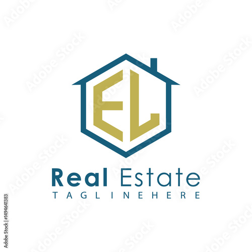 Modern Real Estate Logo – House, Apartment, Building, Architecture, Construction, Property Investment, Corporate Branding Design
