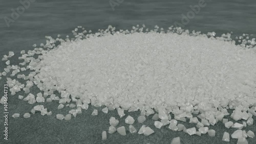 Pile of Silicon Dioxide Crystals Displayed 