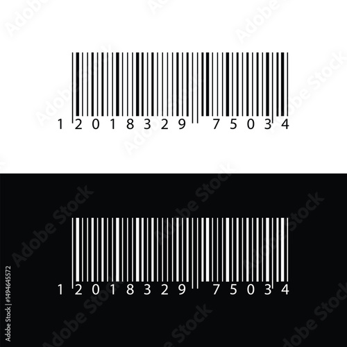 Simple barcode icon set. Barcode product distribution icon for apps and website UI designs. Dummy Barcode icon. barcode icon for selling, shopping.