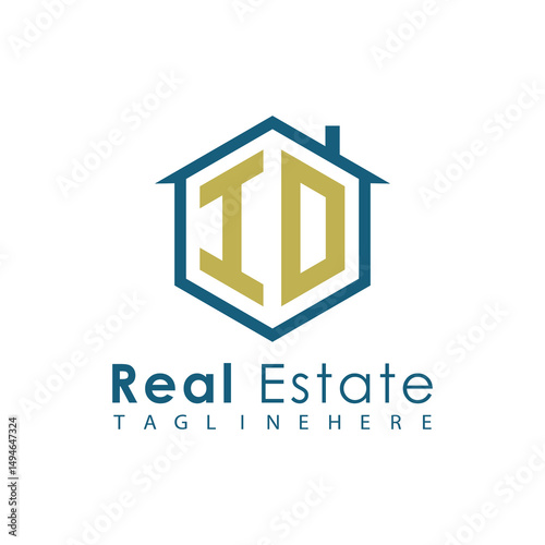 Modern Real Estate Logo – House, Apartment, Building, Architecture, Construction, Property Investment, Corporate Branding Design
