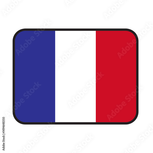 Free Download France flag vector - GFXLoad