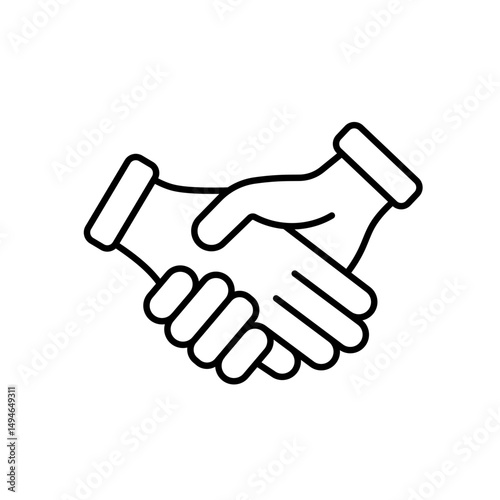 Business loan line icon vector, with editable stroke, great for corporate finance dashboards, entrepreneurship apps, and funding tools