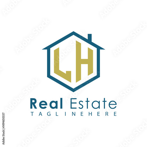 Modern Real Estate Logo – House, Apartment, Building, Architecture, Construction, Property Investment, Corporate Branding Design
