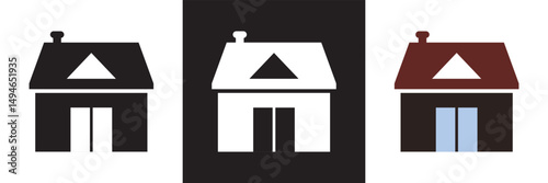 House icon. home vector icon. Vector for websites, mobile interfaces, presentations, banner, visual branding etc. Vector illustration. isolated on white and black background. EPS 10