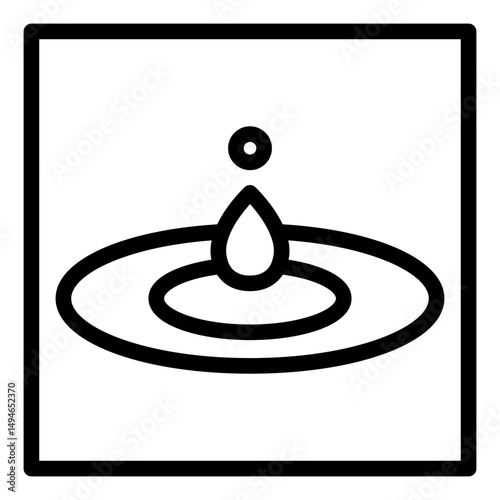 waterdrop line icon