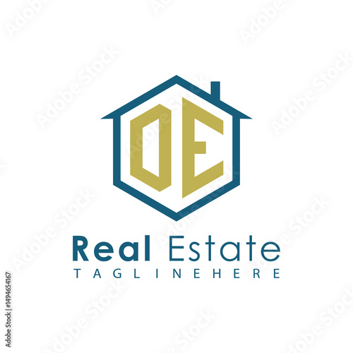 Modern Real Estate Logo – House, Apartment, Building, Architecture, Construction, Property Investment, Corporate Branding Design
