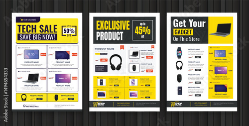 Product Catalog Flyer bundle, social media post set template