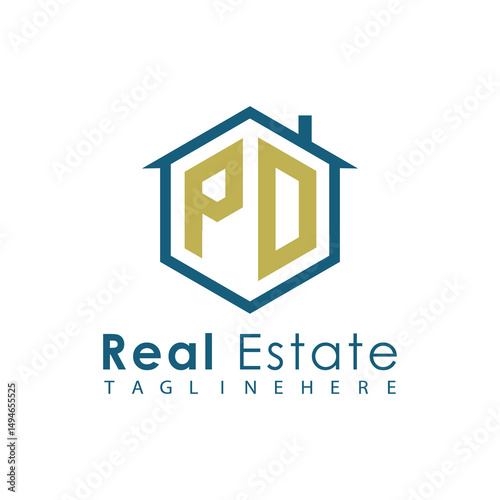 Modern Real Estate Logo – House, Apartment, Building, Architecture, Construction, Property Investment, Corporate Branding Design
