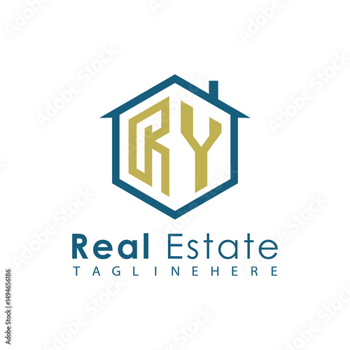 Modern Real Estate Logo – House, Apartment, Building, Architecture, Construction, Property Investment, Corporate Branding Design
