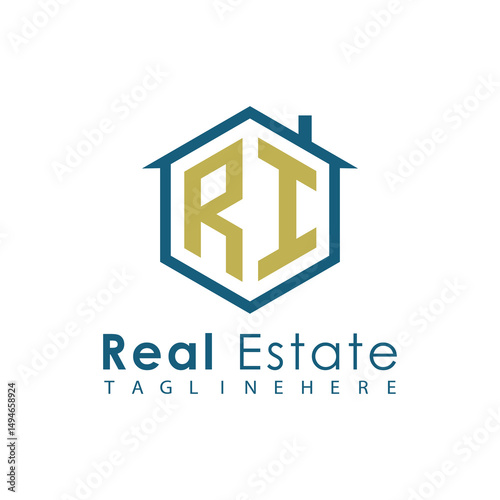 Modern Real Estate Logo – House, Apartment, Building, Architecture, Construction, Property Investment, Corporate Branding Design
