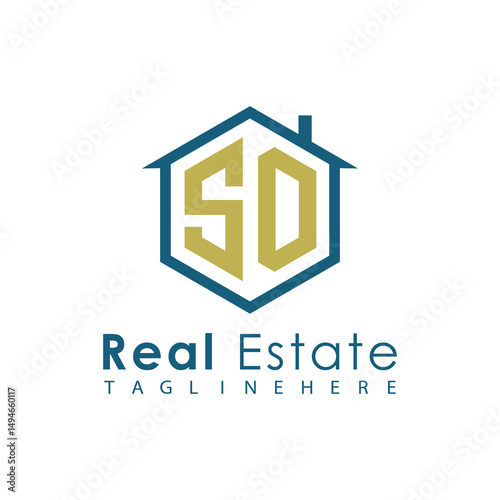 Modern Real Estate Logo – House, Apartment, Building, Architecture, Construction, Property Investment, Corporate Branding Design
