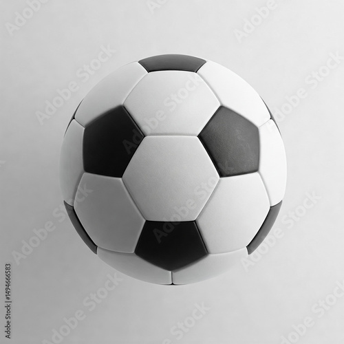 Classic soccer ball isolated on a white background.