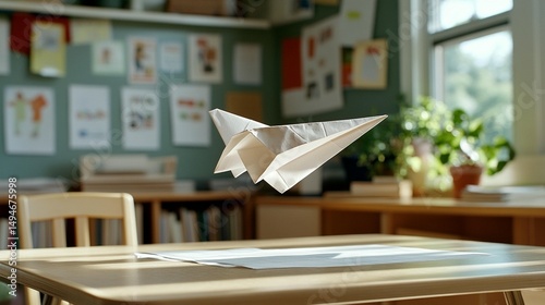 Paper Airplane Flight Classroom