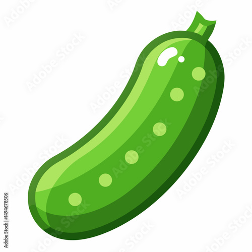 Cucumber icon on white background