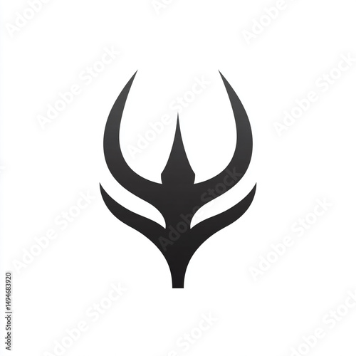 a black and white picture of a stylized logo
