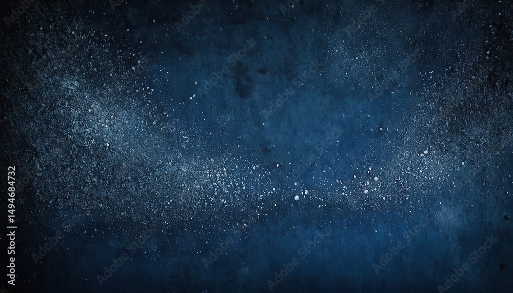Obraz premium Dark blue textured background with white specks