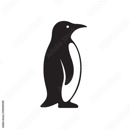 Cute Penguin Clear Feature Vector