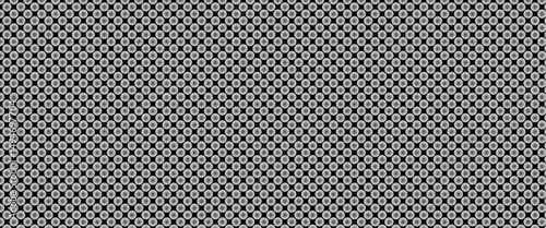 A black background with translucent polka dots, transparent polka dots, and semi-transparent water drop–like polka dots illustration