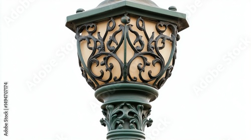 Ornate Street Lamp Post Detail
