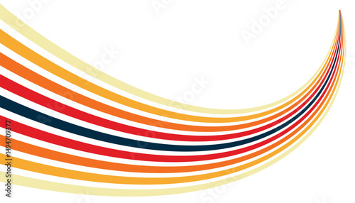 Abstract colorful background. vintage retro wavy lines. abstract colourful wavy line stripes for banner, posters, decorative items