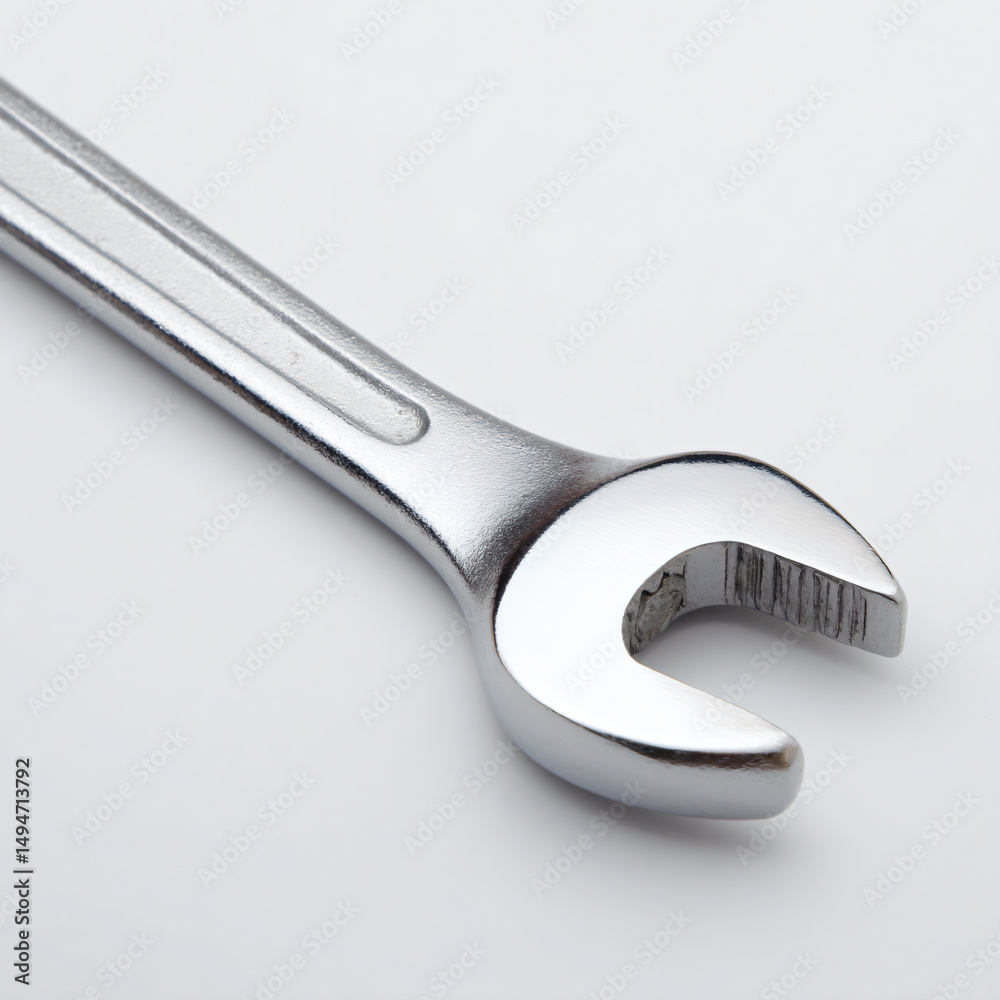 Obraz premium a wrenet on a white surface with a white background