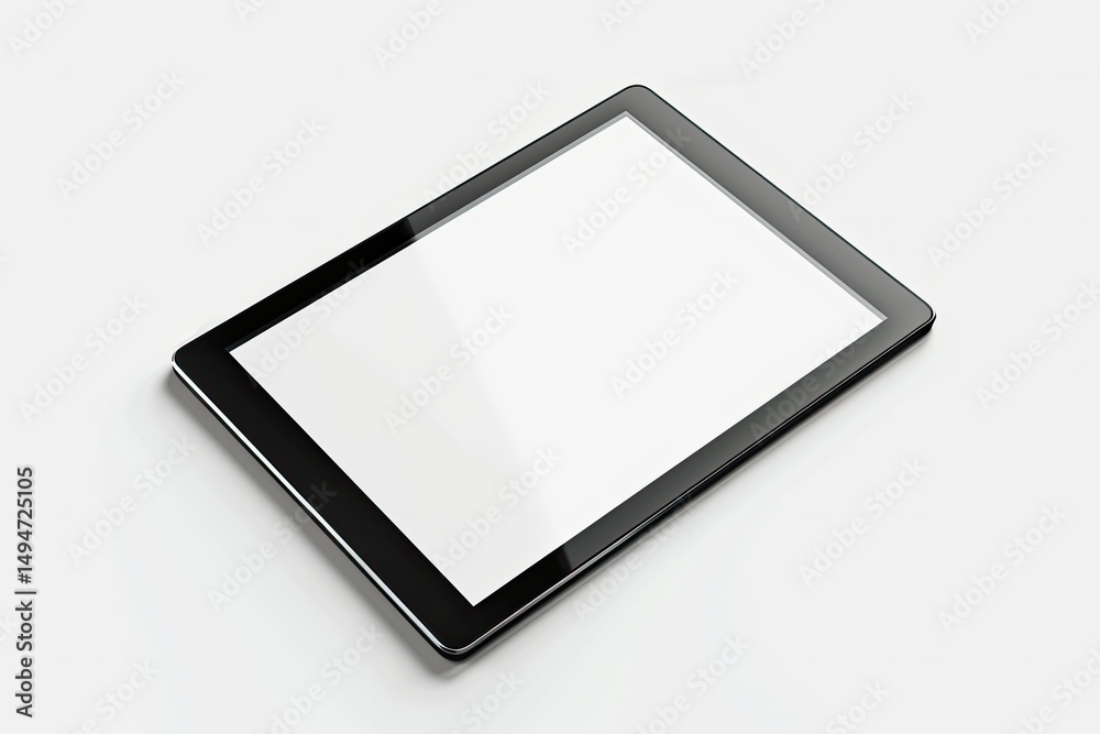 Detailed Image of Tablet Pc Screen Mockup on White Background Device Mockup Detailed Image of Tablet Pc Screen Mockup on White Background Device Mockup