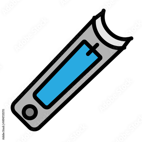 Nail Cutter Vector Filled Icon Design