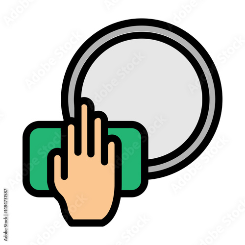 Dish Washing Vector Filled Icon Design