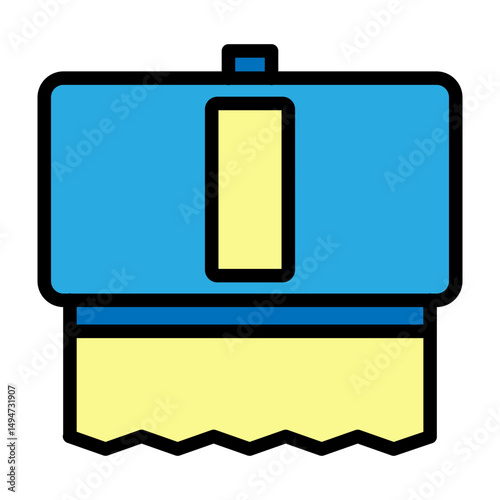 Paper Towel Vector Filled Icon Design