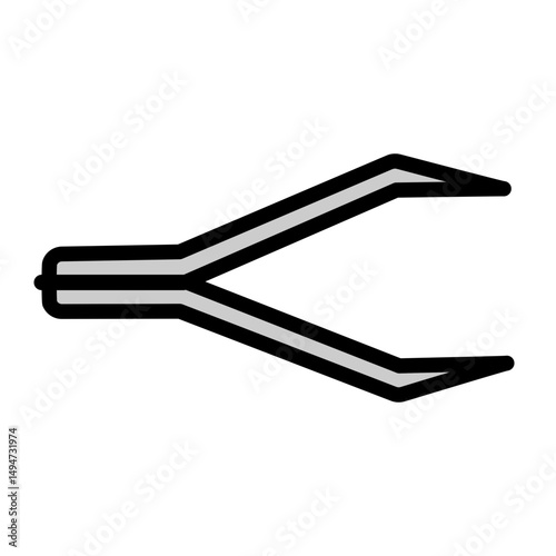 Tweeser Vector Filled Icon Design