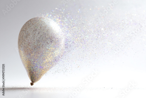 a balloon with a white background and a white background