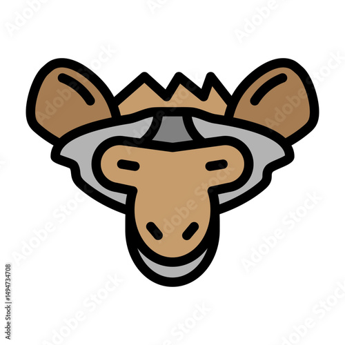 Hyena Vector Filled Icon Design