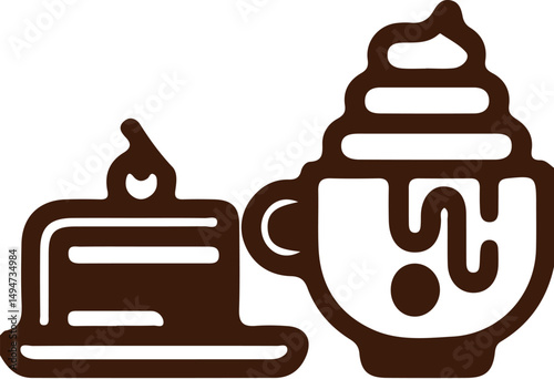 A Collection of Coffee Cup Silhouettes