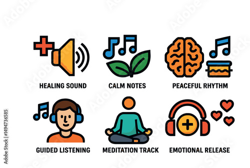 Meditation and mindfulness concepts for healing and emotional balance