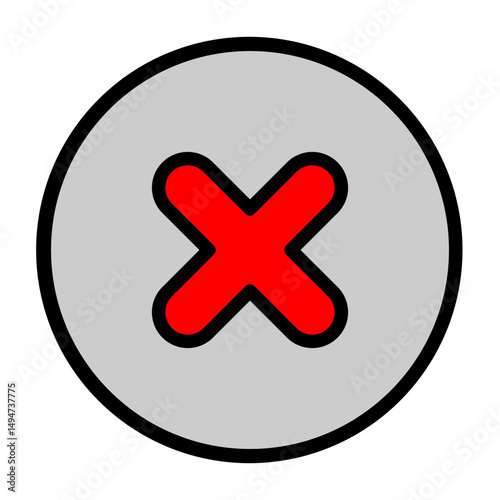 Error Vector Filled Icon Design