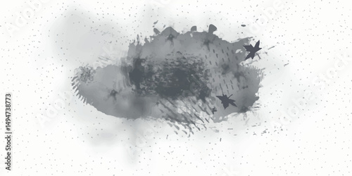 Grunge ink splat dusty grainy damaged Abstract grunge monochrome halftone texture pattern design splash ink levels black spots on white background noise weathered