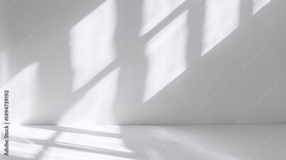 Obraz premium Shadow from window, overlay effect. Realistic gray shadow on transparent background, PNG. Applicable for product presentation, photos, backdrop. Sun light, rays.