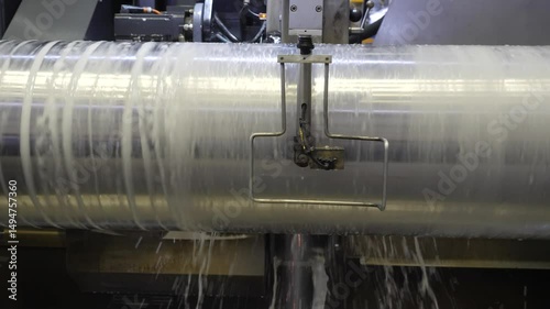 grinding of a large-sized part on a machine