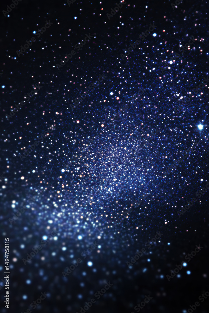 Obraz premium Stunning view of a starry night sky with countless bright stars and a deep cosmic universe filled with shimme lights and celestial beauty