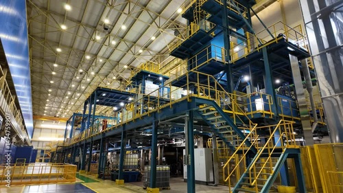 galvanizing conveyor line at the plant