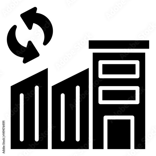 Remanufacturing Icon Element For Design