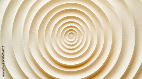Abstract circular pattern fading outwards into a light creamy background