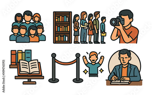 Library events and activities: reading, photography, and learning concepts