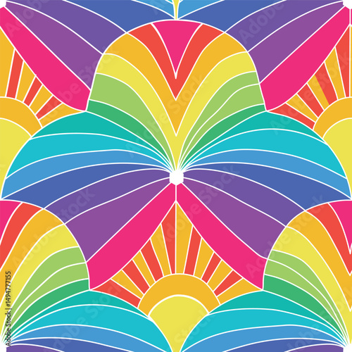 Art Deco, extravagant lifestyles of the Jazz Age, geometric and symmetrical patterns with bold curves or sleek lines, a modern twist in vibrant colors
