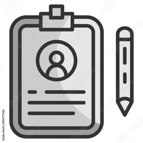 User Consent Icon Element For Design
