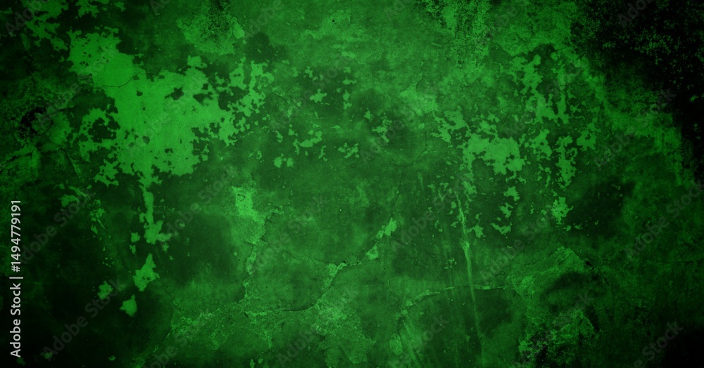 Fototapeta premium the long background is green and dark, Grunge textures and backgrounds - perfect background with space for text or image