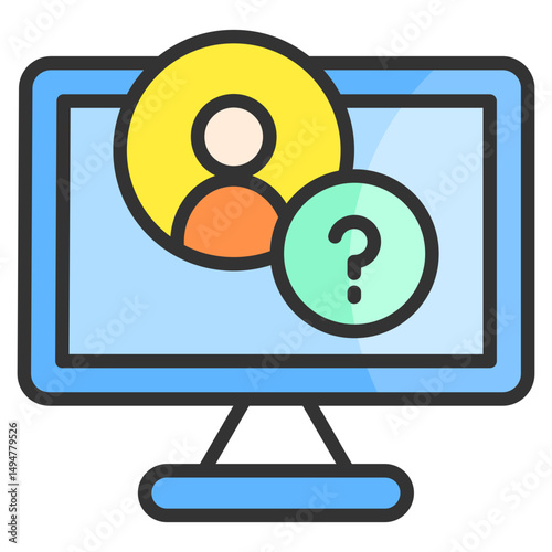 Online Anonymity Icon Element For Design