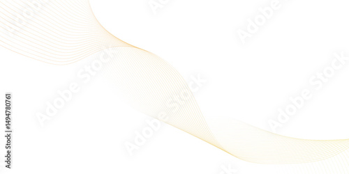 Modern abstract glowing wave background. Dynamic flowing wave lines design element. Futuristic technology and sound wave pattern. PNG file.