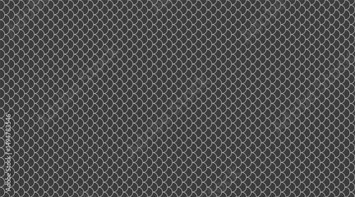 Abstract seamless pattern. Elegant grayscale fish scale texture.  Ideal for website backgrounds, textile design, or modern branding.  Subtle yet striking, this image evokes sophistication and order.